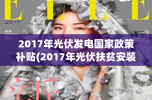 2017年光伏发电国家政策补贴(2017年光伏扶贫安装量)