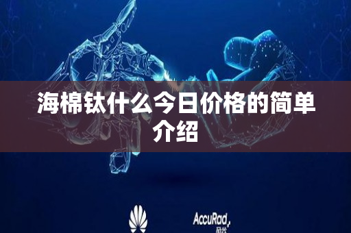 海棉钛什么今日价格的简单介绍