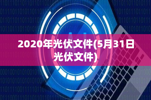 2020年光伏文件(5月31日光伏文件)