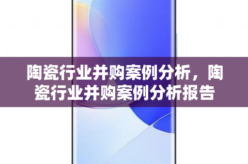 陶瓷行业并购案例分析，陶瓷行业并购案例分析报告