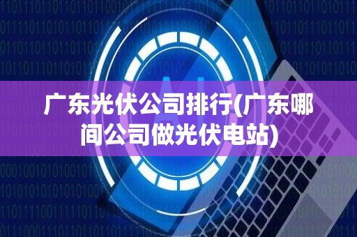 广东光伏公司排行(广东哪间公司做光伏电站)